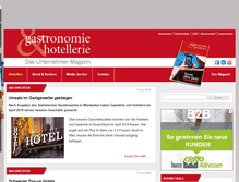 Tablet Screenshot of gastronomie-hotellerie.com